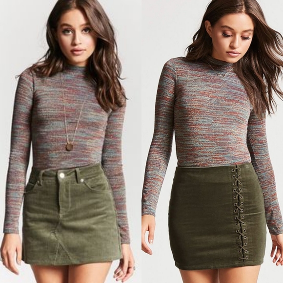 Forever 21 Metallic Shimmer Gold Sparkle Sweater - Picture 1 of 9